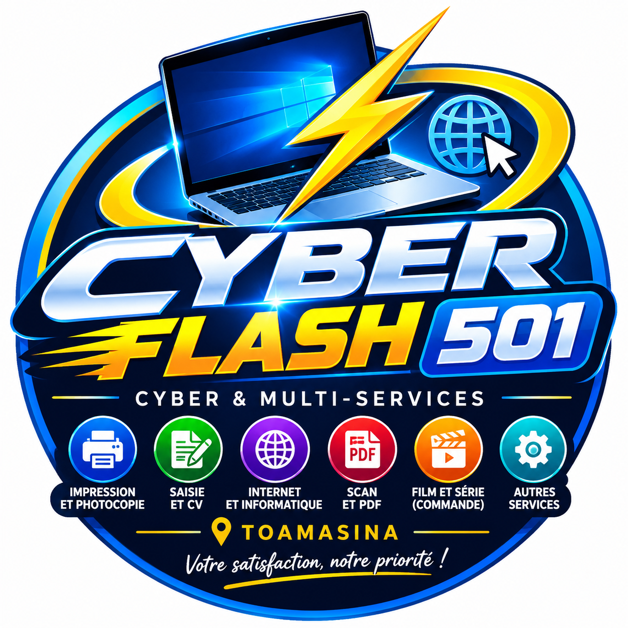 Logo CYBER FLASH 501